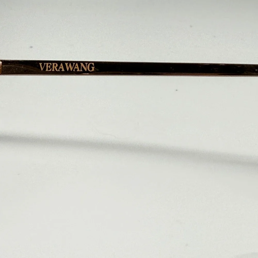 Vera Wang V550 BK Cat Eye Eyeglass Frames Black Rose Gold 51-17-135